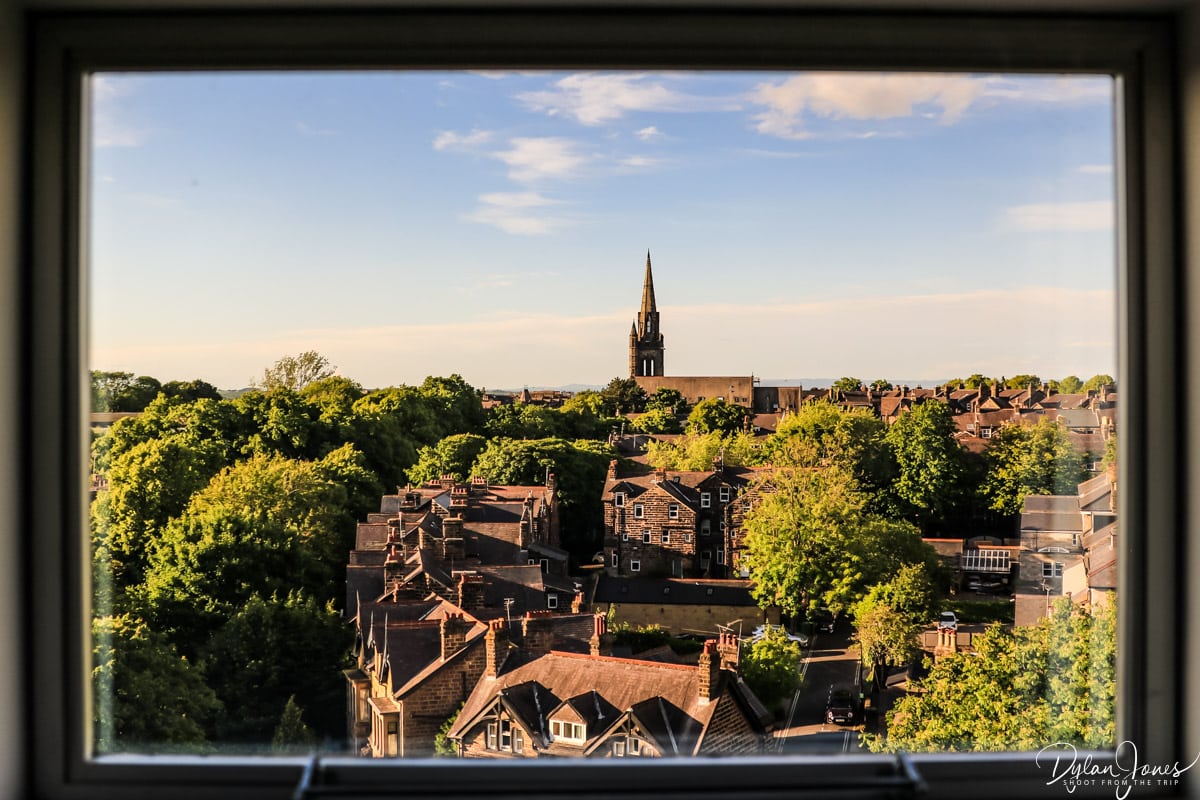 Room views from the Crowne Plaza on a weekend break in Harrogate