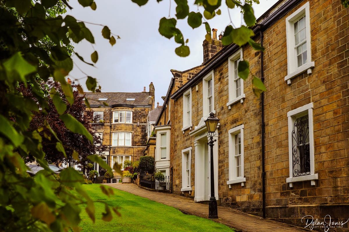 Street scene on a weekend break in Harrogate