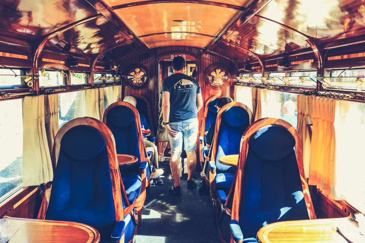 Welsh Highland Railway Pullman Carriage interior