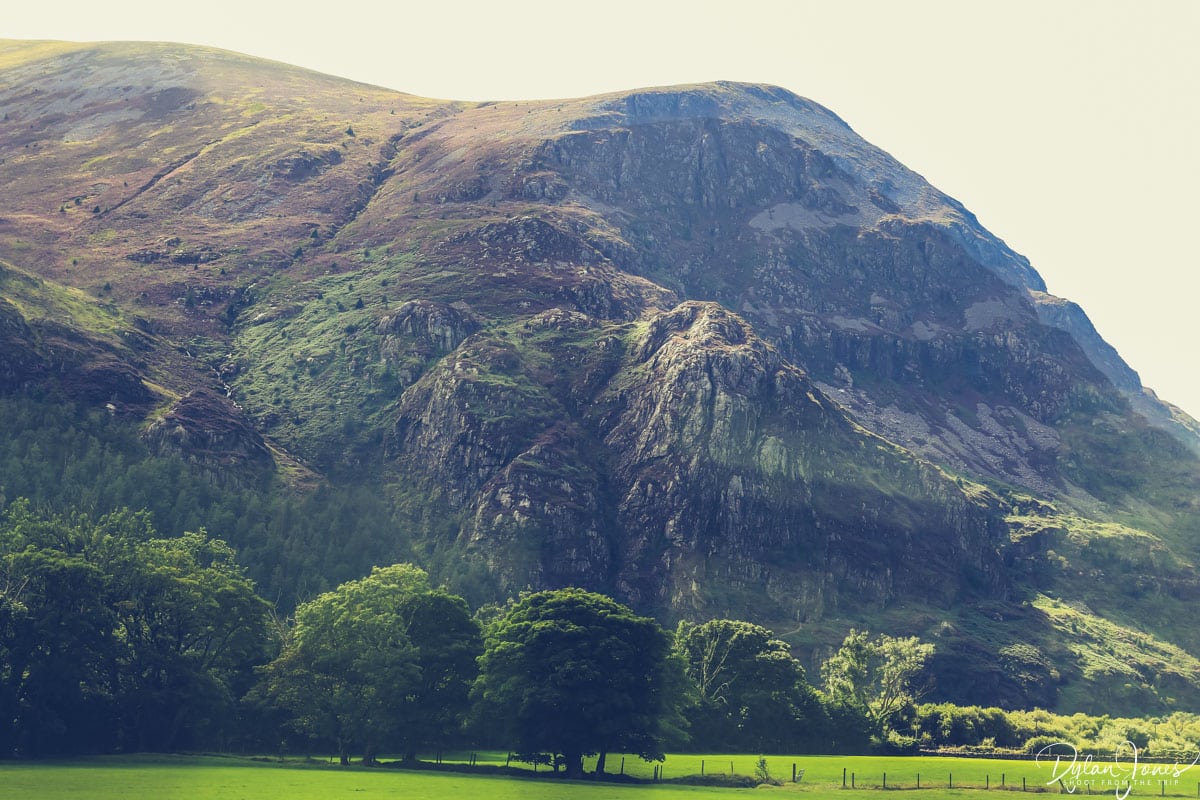 Scenic views from the Welsh Highland Railway train from Caernarfon to Porthmadog