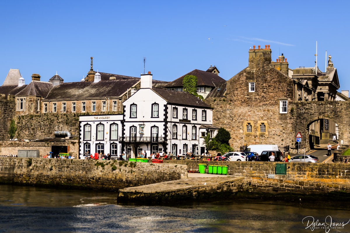 Anglesey Arms and Town Walls in Caernarfon