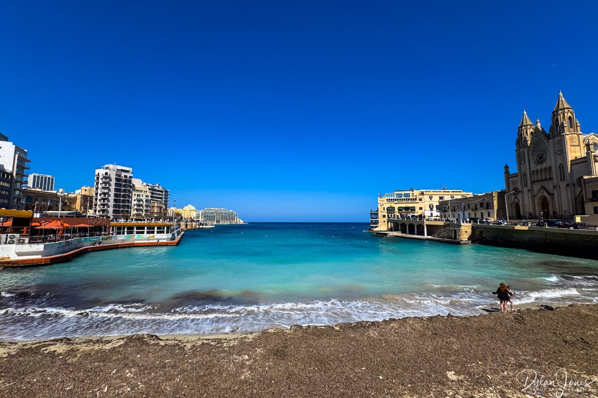 Balluta Bay beach